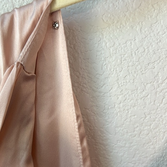 ASOS Edition Satin V Neck Sleeveless Bridesmaid Maxi Dress Size 6 - Picture 10 of 10